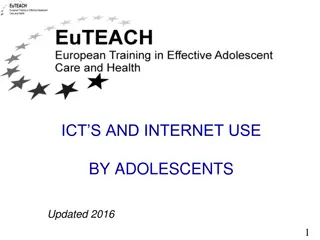 Adolescent Internet Use and Health Impacts - Module Scenarios and Objectives