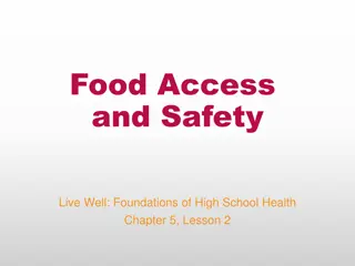 Understanding Food Access, Safety, and Influences on Nutrition