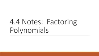 Factoring Polynomials Tutorial & Examples