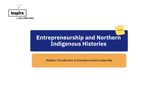 Northern Indigenous Entrepreneurship and Innovations