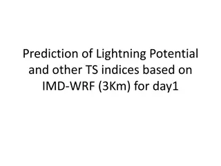 Lightning Potential and TS Indices Prediction Based on IMD-WRF (3Km) for Day 1