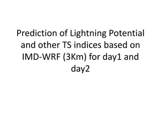 Lightning Potential Prediction and TS Indices Based on IMD-WRF (3Km) Data