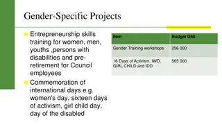 Gender-Specific Projects and Empowerment Initiatives for Diverse Groups