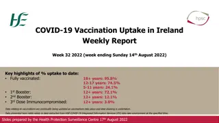 COVID-19 Vaccination Uptake in Ireland Week 32, 2022 Report