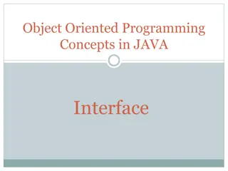 Object Oriented Programming Concepts in Java