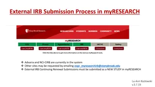 Submitting External IRB Applications in myRESEARCH Platform