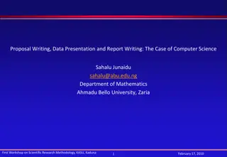 Effective Strategies for Research Proposal Writing in Computer Science Workshop