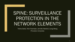 Preventing Surveillance in Network Elements with SPINE