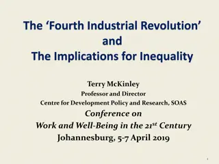 Implications of Fourth Industrial Revolution on Inequality: Insights by Terry McKinley