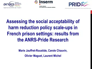 Assessing Social Acceptability of Harm Reduction in French Prisons