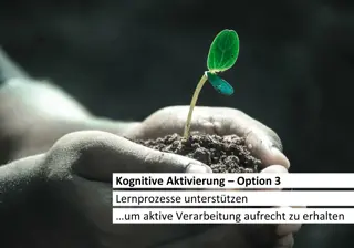 Supporting Cognitive Activation in Learning Processes
