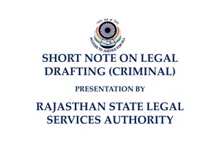 Legal Drafting in Criminal Law: Importance and Applications