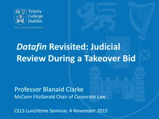 Takeover Regulation and Judicial Review: Datafin Insights