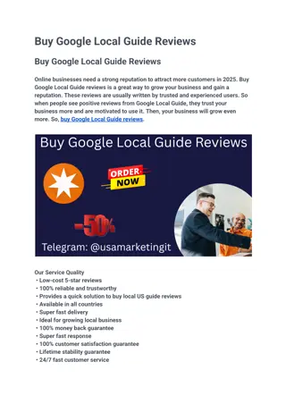 Buy Google Local Guide Reviews _