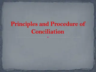 Understanding the Principles and Procedure of Conciliation