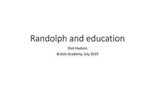 Randolph and Quirk: A Comparative Study in English Education History
