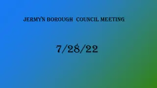 Jermyn Borough Council Meeting Highlights and Treasurer's Report
