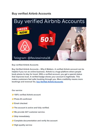Buy verified Airbnb Accounts