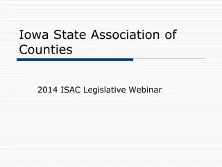 Iowa State Association of Counties 2014 Legislative Webinar Highlights