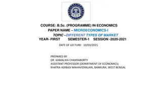 Types of Market Classification in Microeconomics