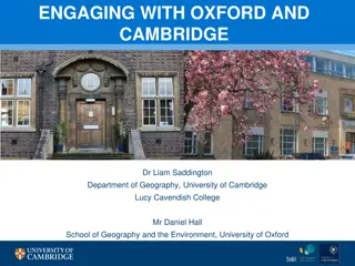 Study opportunities at Cambridge and Oxford for Geography enthusiasts