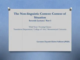 Understanding the Context of Situation in Language Study