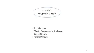 Magnetic Circuit Theory and Examples: Understanding Toroidal Cores and Gap Effects