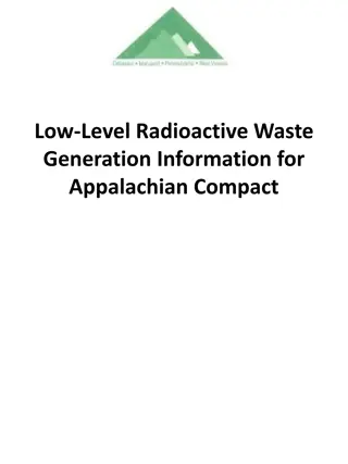 Appalachian Compact Low-Level Radioactive Waste Generation Data
