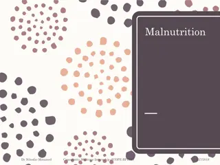 Recommendations for Nutritional Assessment and Management in Older Adults