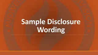 Sample Wording for Disclosure Elements in Nursing Continuing Education