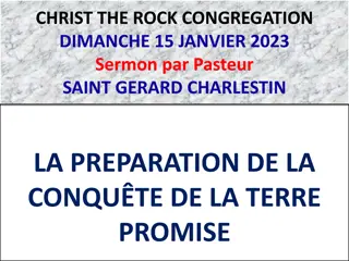 Preparation for Conquering the Promised Land with Pastor Saint Gerard Charlestin