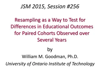 Resampling for Testing Educational Outcomes in Paired Cohorts Over Years