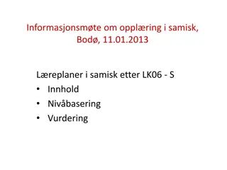 Samisk Language Education Overview