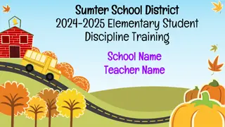Elementary Student Discipline Training in Sumter School District 2024-2025