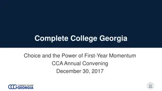 Georgia Higher Education System Initiatives for Student Success