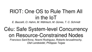 RIOT OS: One Operating System for IoT Concurrency and Embedded Systems