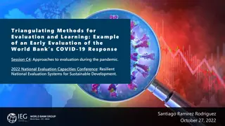 Triangulating Methods for Evaluation and Learning in World Bank's COVID-19 Response
