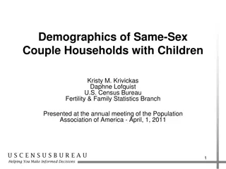 Same-Sex Couple Households with Children: Demographic Insights