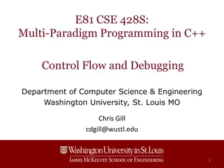 Understanding Control Flow and Debugging in C++
