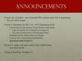 CS 537 Concurrency and Semaphores Overview