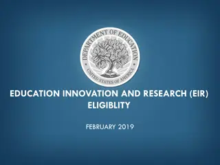 Education Innovation and Research Eligibility Criteria