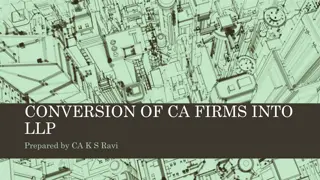 Conversion of CA Firms into LLP: Requirements, Procedure & Forms
