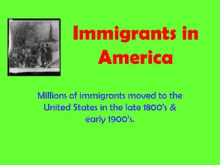 Immigration History in the United States: Past and Impact
