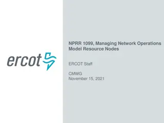 Managing Network Operations Model: NPRR 1099 Overview