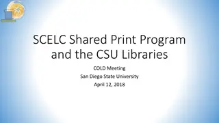 Shared Print Program at SCELC: History and Implementation