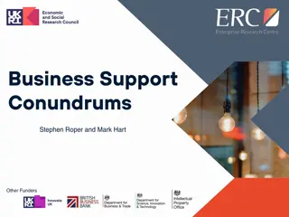 Key Challenges in Business Support and Innovation Landscape