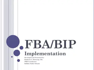 Positive Behavior Intervention Plans and Implementation Overview