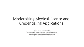 Modernizing Medical License and Credentialing Applications for Clinician Well-Being