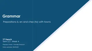 French Prepositions 