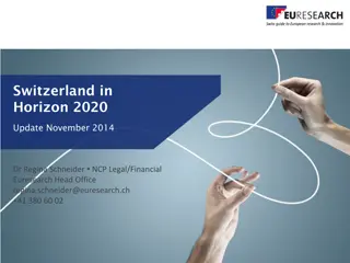 Switzerland in Horizon 2020 - Latest Updates and Consequences